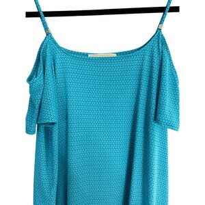Michael Michael Kors M Womens Turquoise Patterned Dress